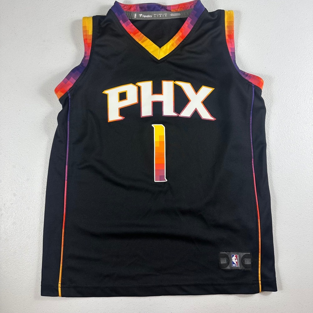 Fanatics Phoenix Suns Jersey Youth Large Black Devin Booker City Edition PHX 1